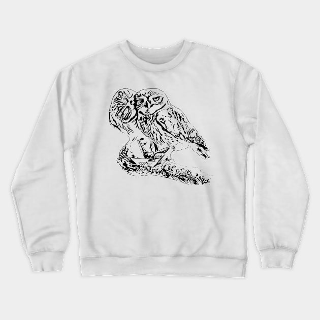 Owl Crewneck Sweatshirt by Nimmersatt